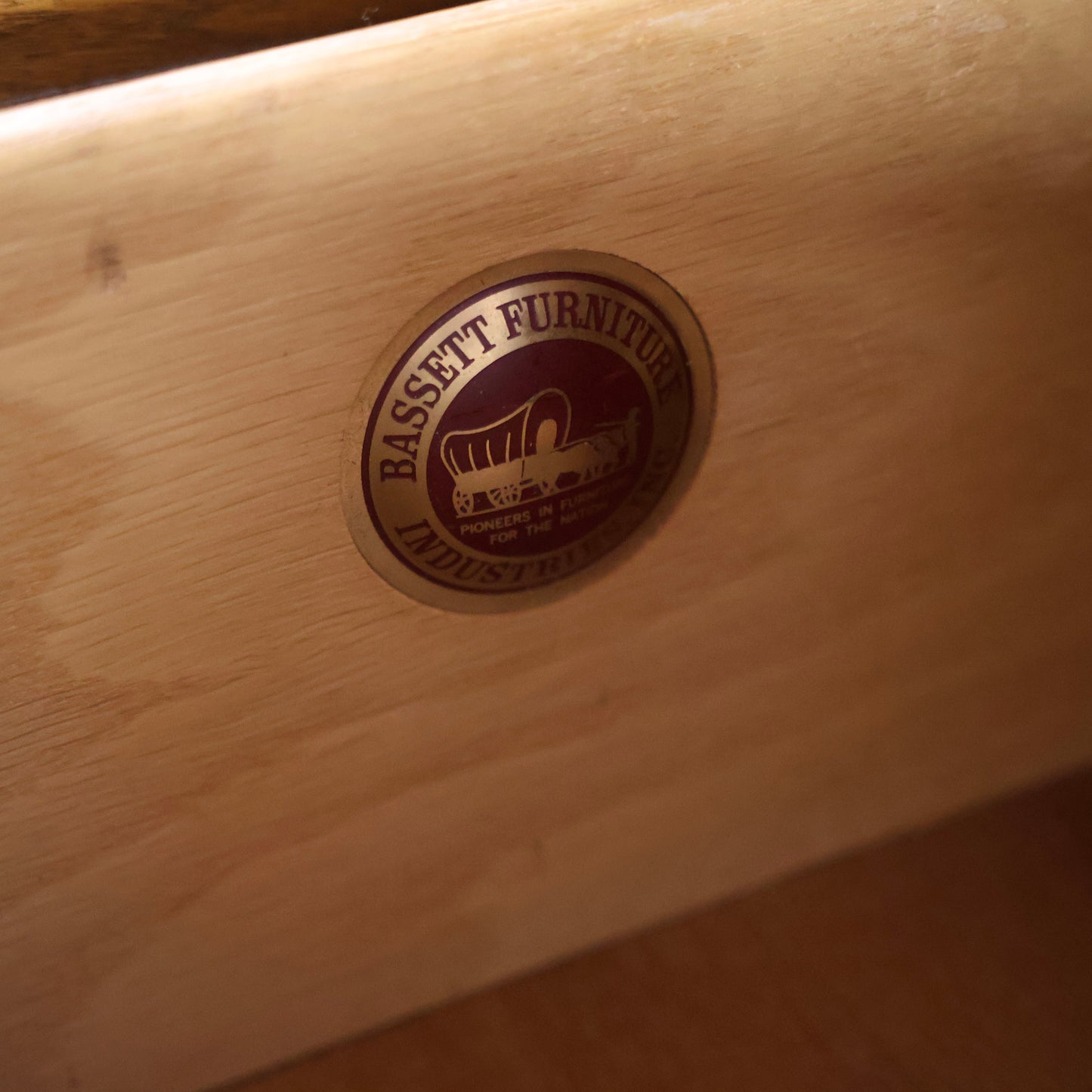 Bassett Mayan Vintage Mid Century Modern Tiki 9 Drawer Lowboy Dresser c. 1960s