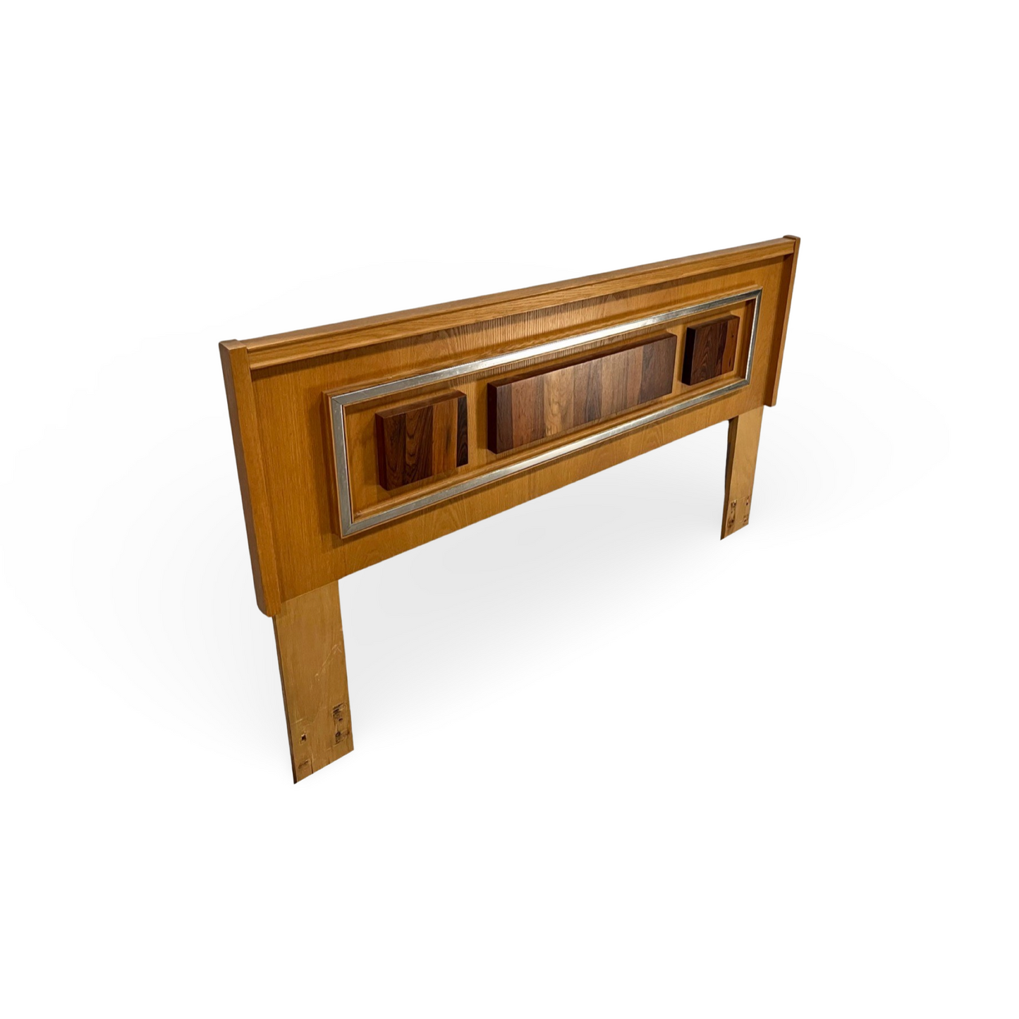 Tobago Furniture Brutalist Mid Century Modern Queen or Full Headboard c. 1970s