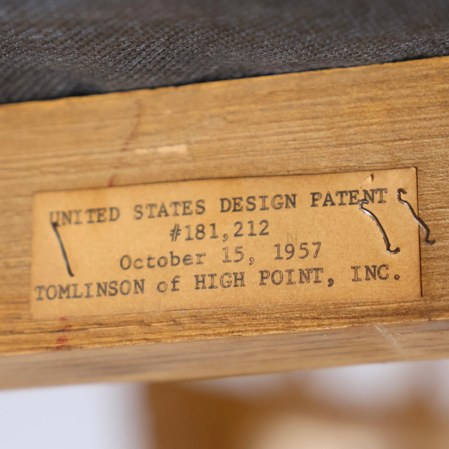 Tomlinson Early Set of 6 Vintage Mid Century Modern Dining Chairs c. 1950s