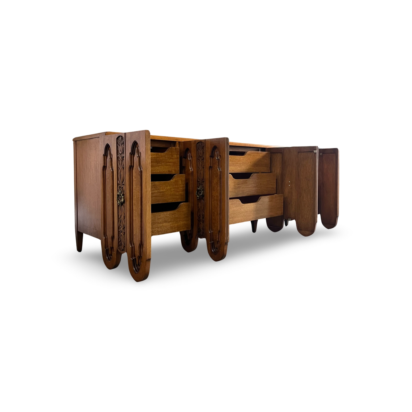 Freed Waran Granada Collection Mid Century Spanish Revival 9 Drawer Dresser c. 1960s