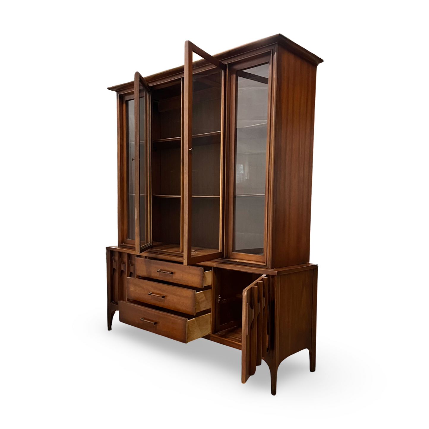 Kent Coffey Perspecta Mid Century Modern China Cabinet c. 1960s