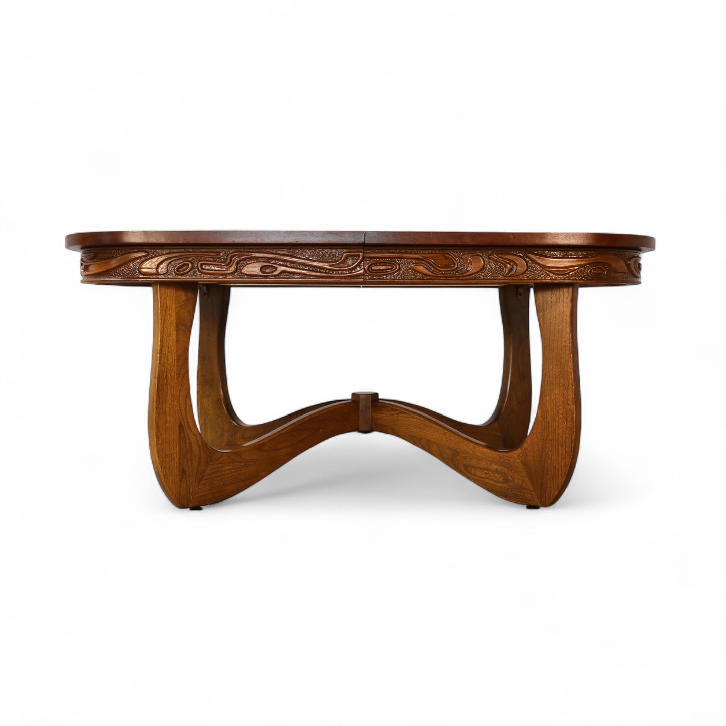 Pulaski Oceanic Vintage Mid Century Modern Brutalist Dining Table c. 1960s