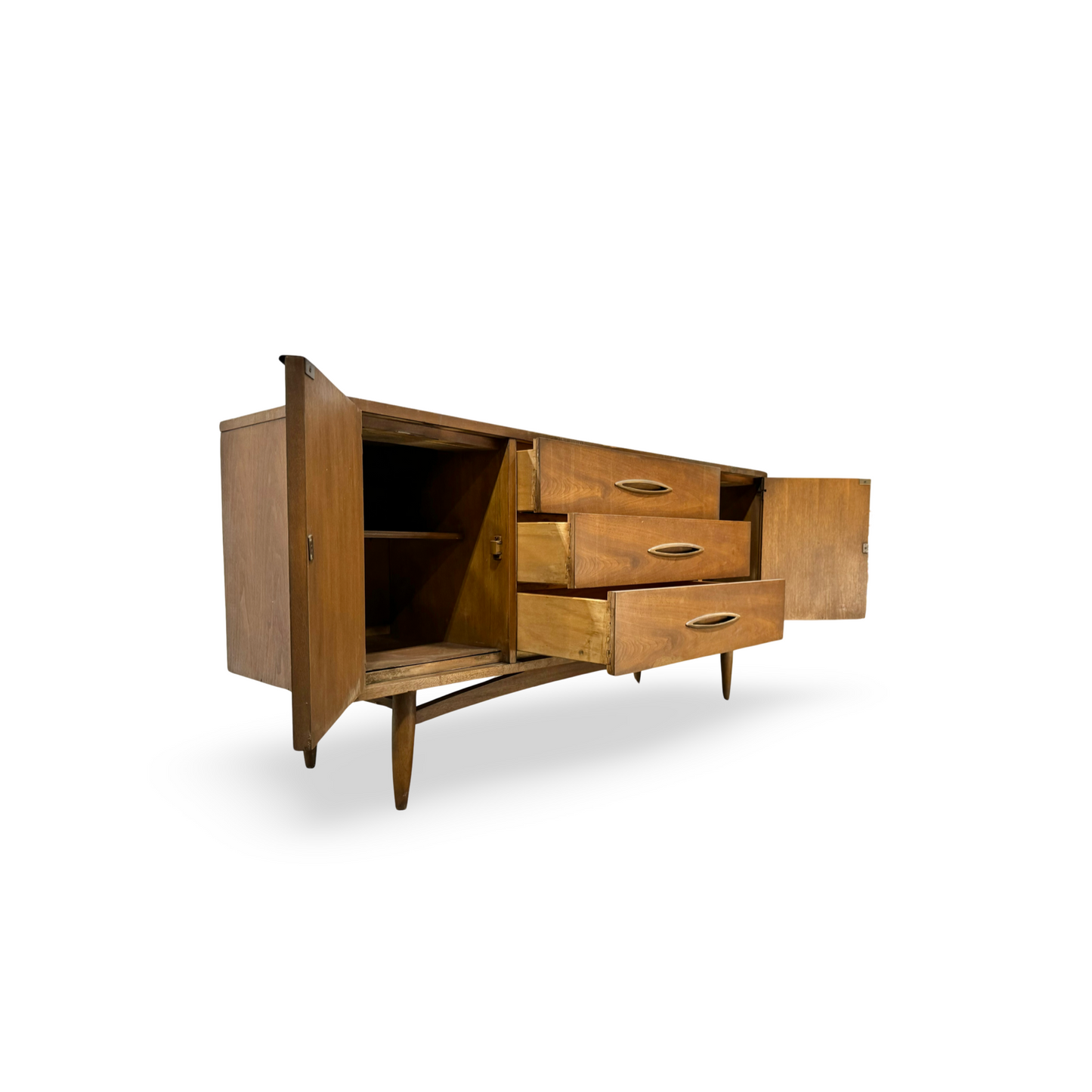 Broyhill Sculptra Vintage Mid Century Modern Credenza c. 1960s