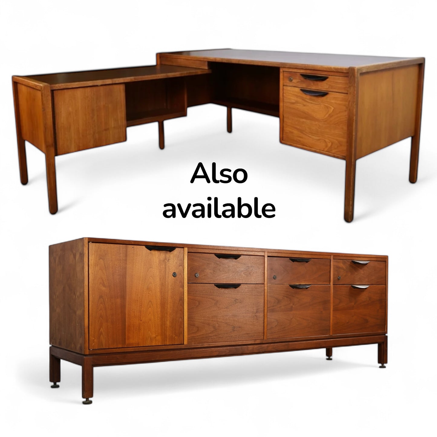 Jens Risom Vintage Mid Century Modern Office Filing Cabinet Credenza c. 1960s