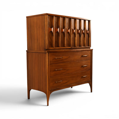 Kent Coffey Perspecta Vintage Mid Century Modern Highboy Dresser Armoire c. 1960s