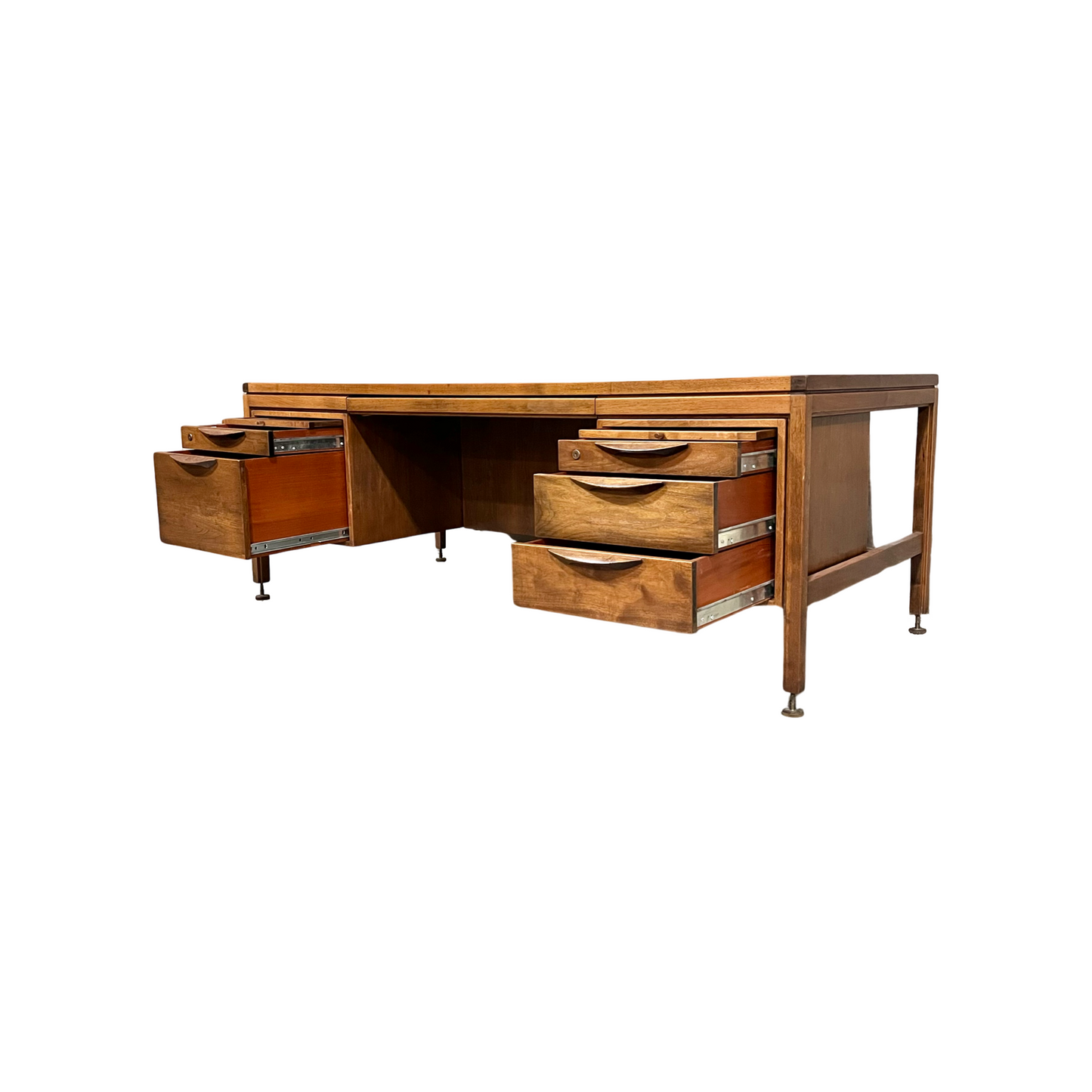 Jens Risom Vintage Mid Century Modern Executive Desk c. 1960s