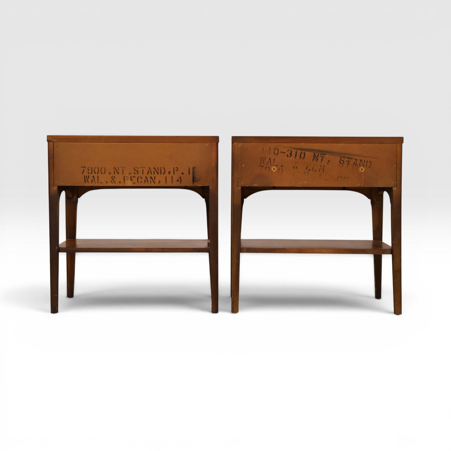 Kent Coffey Perspecta Vintage Mid Century Modern Pair of Nightstands c. 1960s
