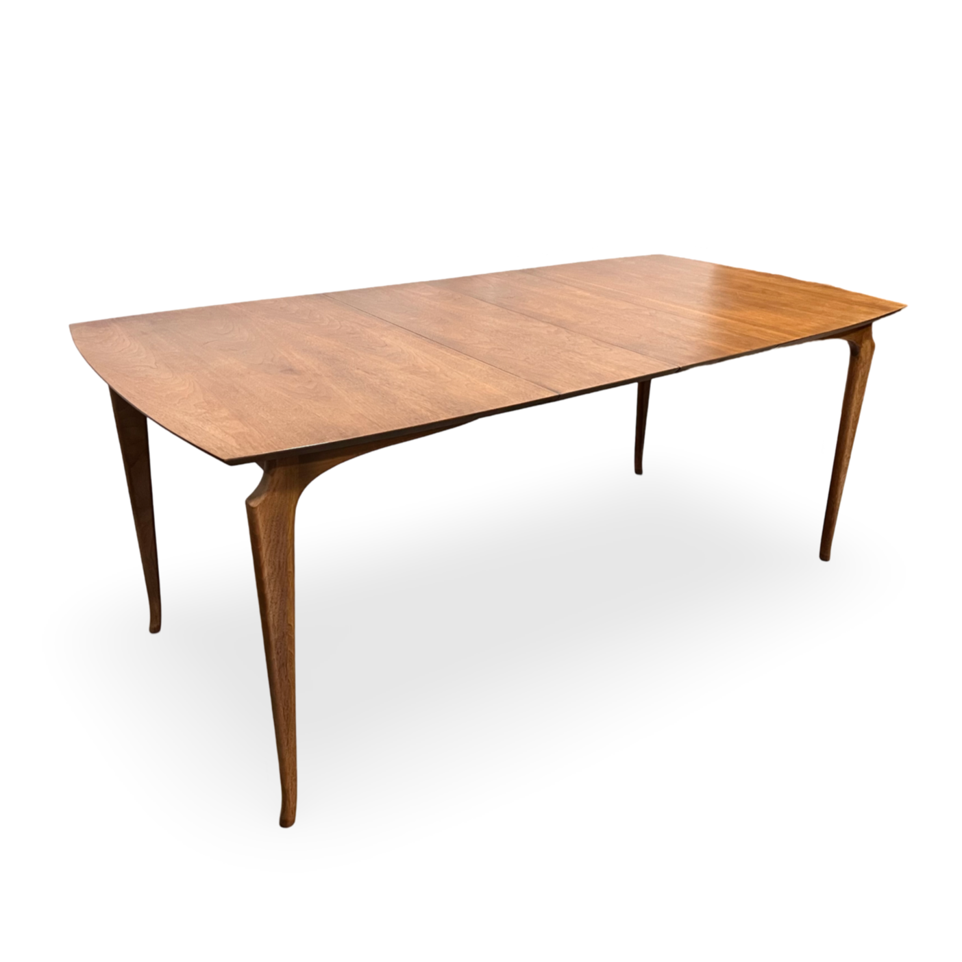 Vintage 1960s MCM dining table with two extension leaves