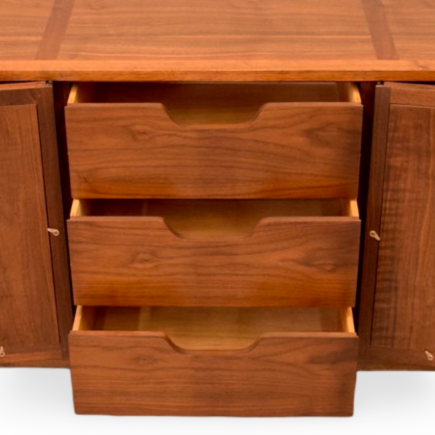 Vintage Mid Century Modern lowboy dresser with ample storage