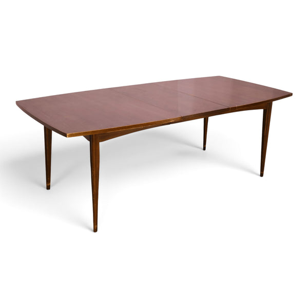 Broyhill Brasilia walnut dining table angle view
