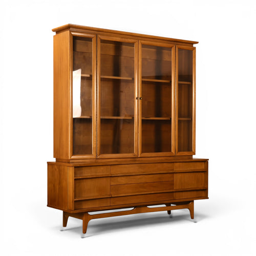 Young Manufacturing china cabinet with base doors open