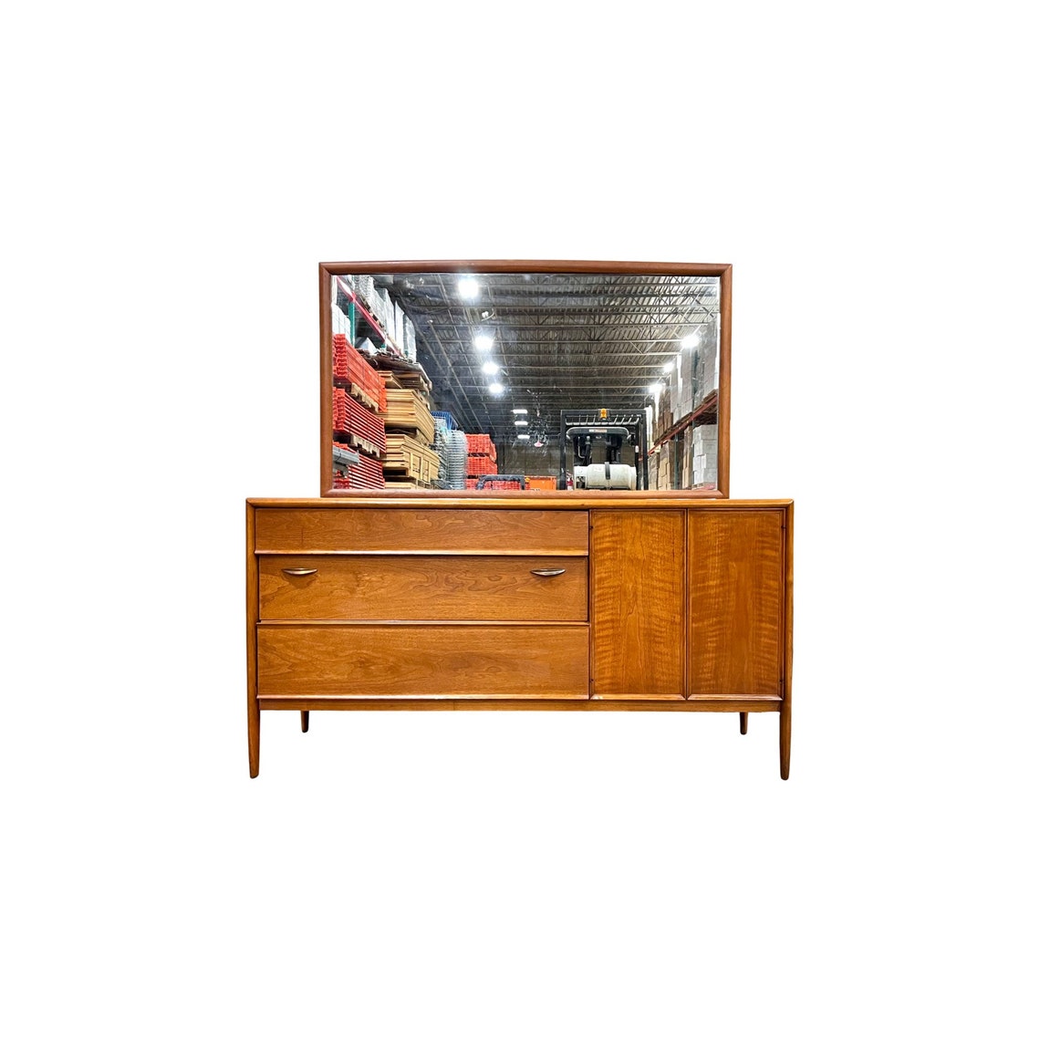 Barney Flagg for Drexel Parallel Vintage Mid Century Lowboy Dresser Credenza c. 1960s