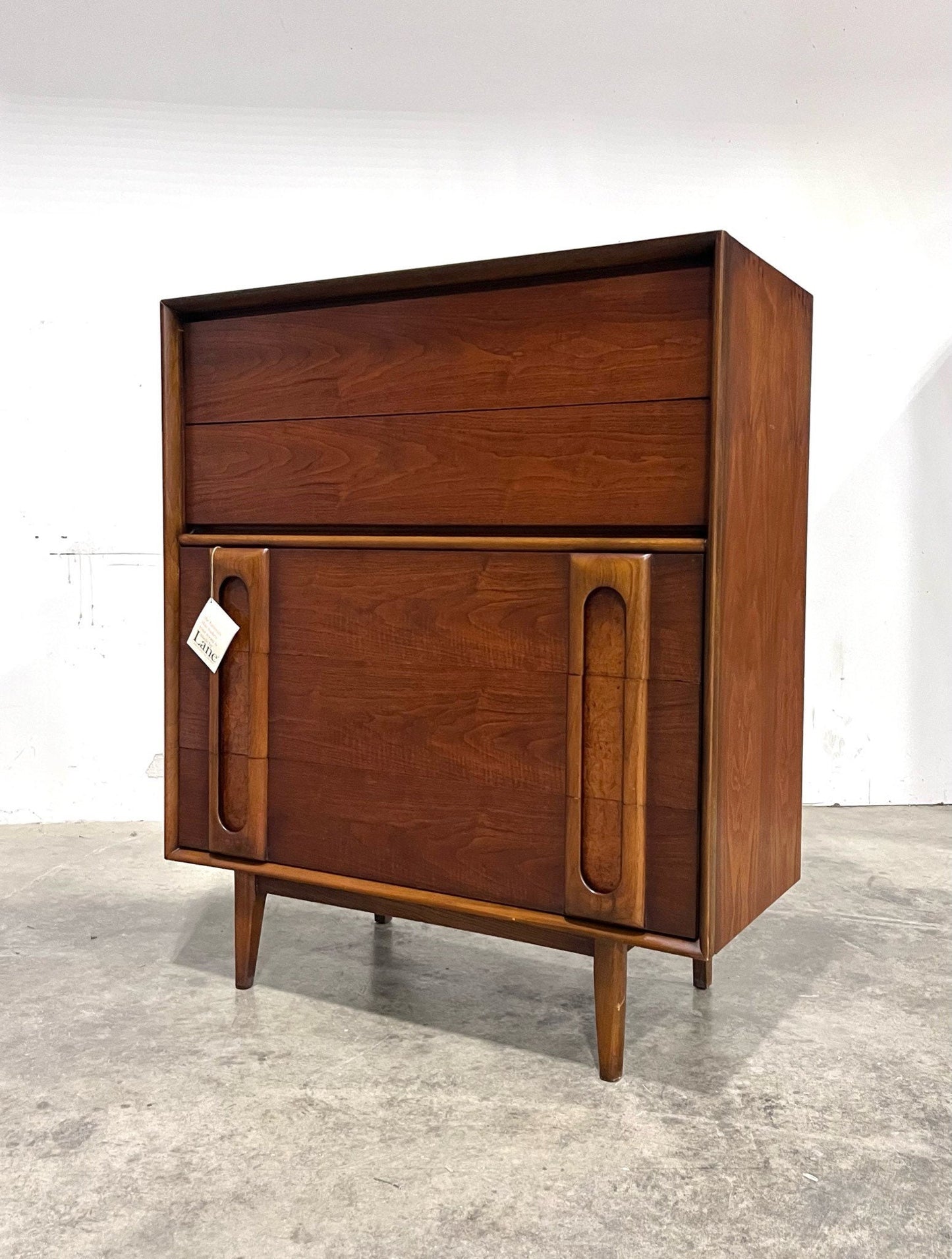 Lane “Summit Collection” 5 Drawer Mid Century Modern Highboy Dresser c. 1960s