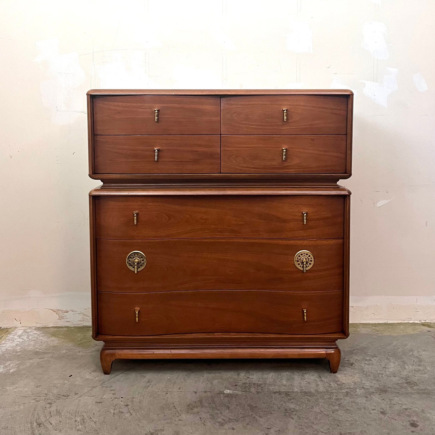Kent Coffey “The Penthouse” Mid Century Modern 7 Drawer Tall Dresser c. 1960s