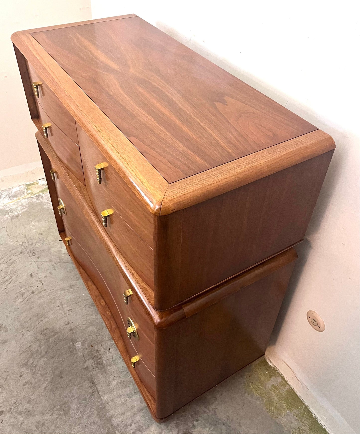 Kent Coffey “The Penthouse” Mid Century Modern 7 Drawer Tall Dresser c. 1960s