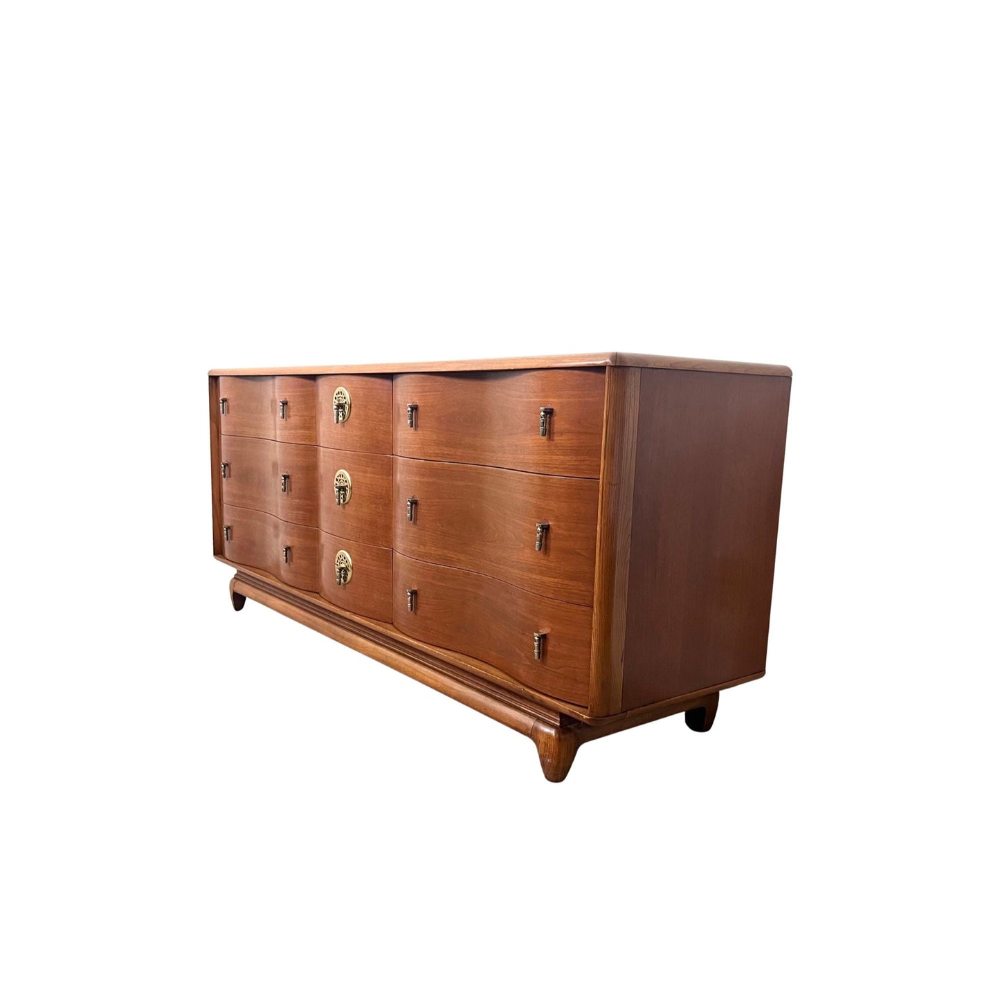 Kent Coffey “The Penthouse” Mid Century Modern 9 Drawer Long Dresser c. 1960s