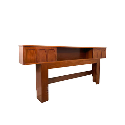 Vintage Mid Century Modern Full Size Headboard c. 1960s — front view
