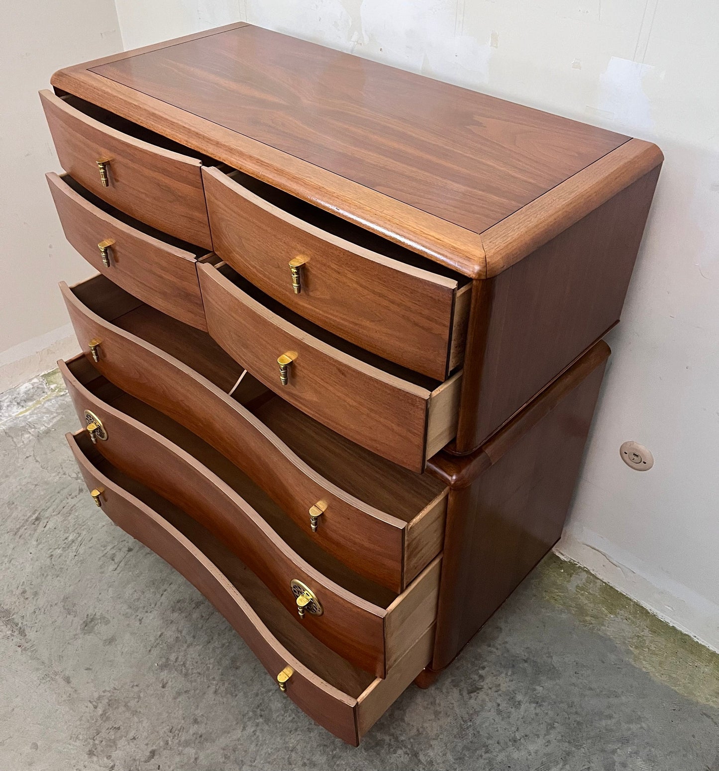 Kent Coffey “The Penthouse” Mid Century Modern 7 Drawer Tall Dresser c. 1960s