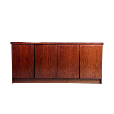 Christian Linneberg Rosewood Danish Modern Mid Century Credenza Sid... — rosewood construction, front view