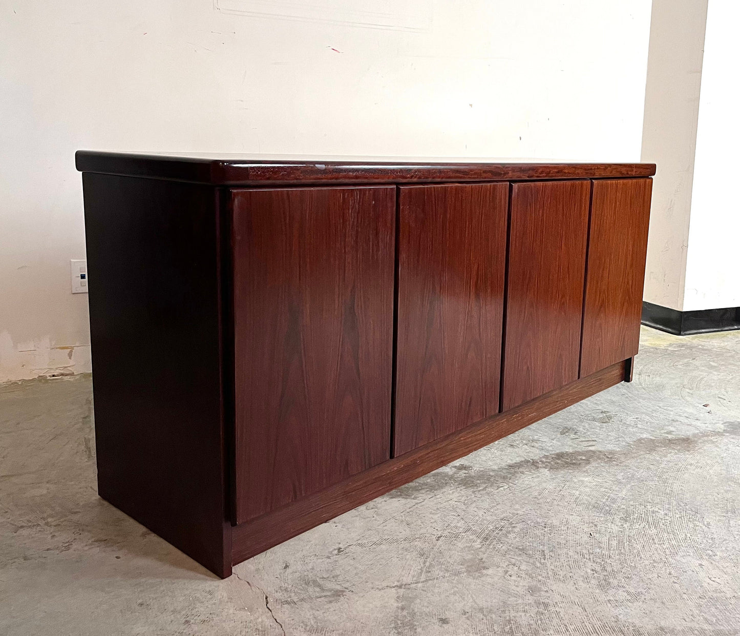 Christian Linneberg Rosewood Danish Modern Mid Century Credenza Sideboard