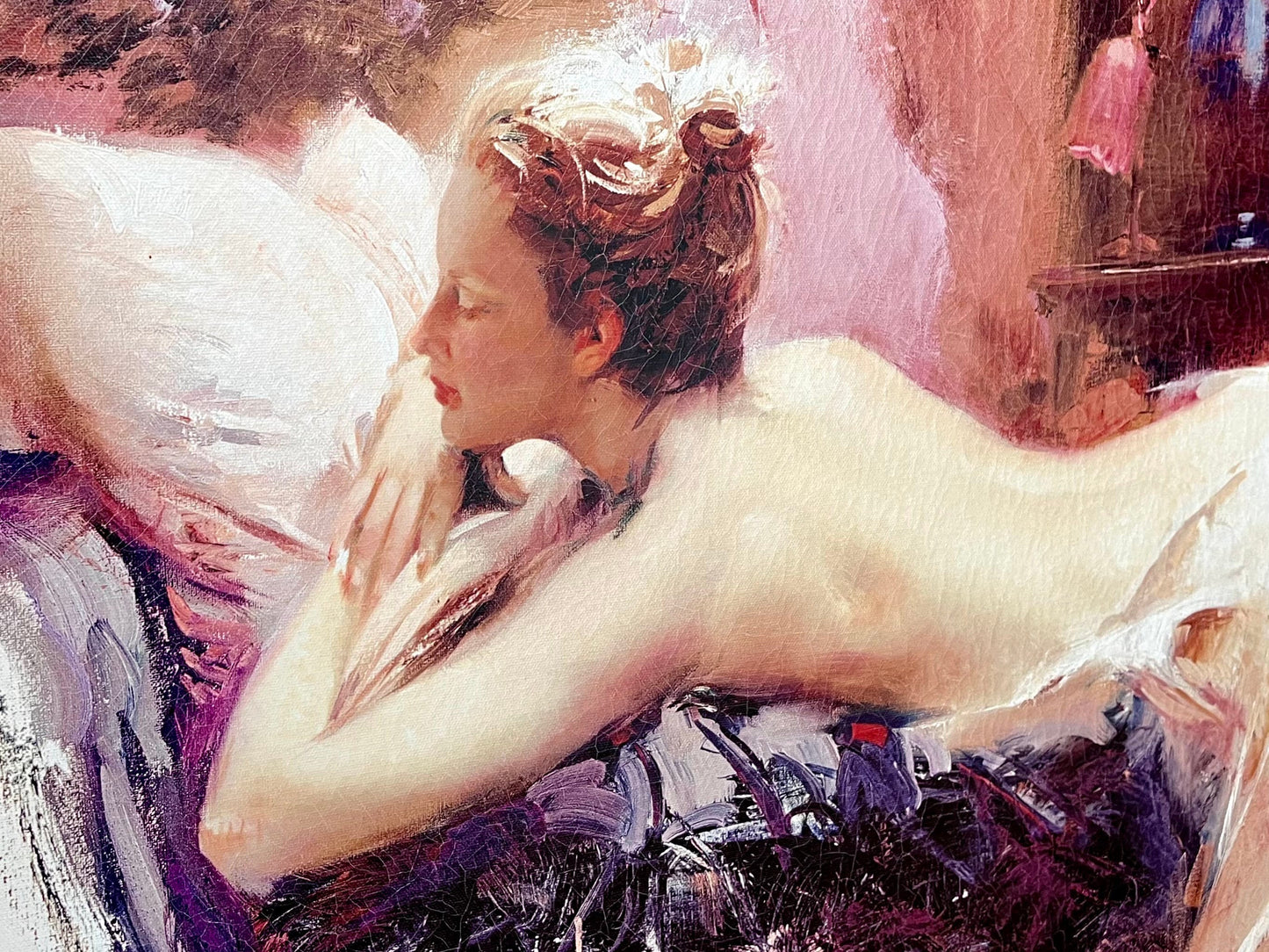 Pino Daeni "Mystic Dreams" Giclee on Canvas #/250 Hand Embellished & Signed Contemporary Expressionist Modern Painting