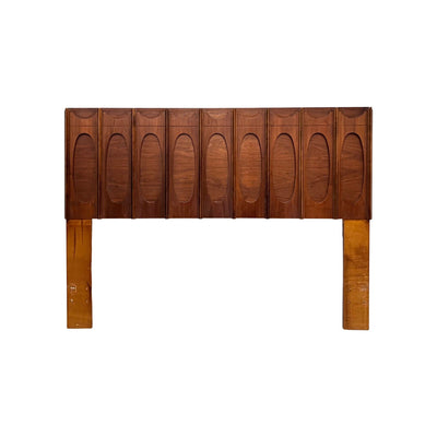Tobago Furniture Brutalist Mid Century Modern Queen Headboard — front view