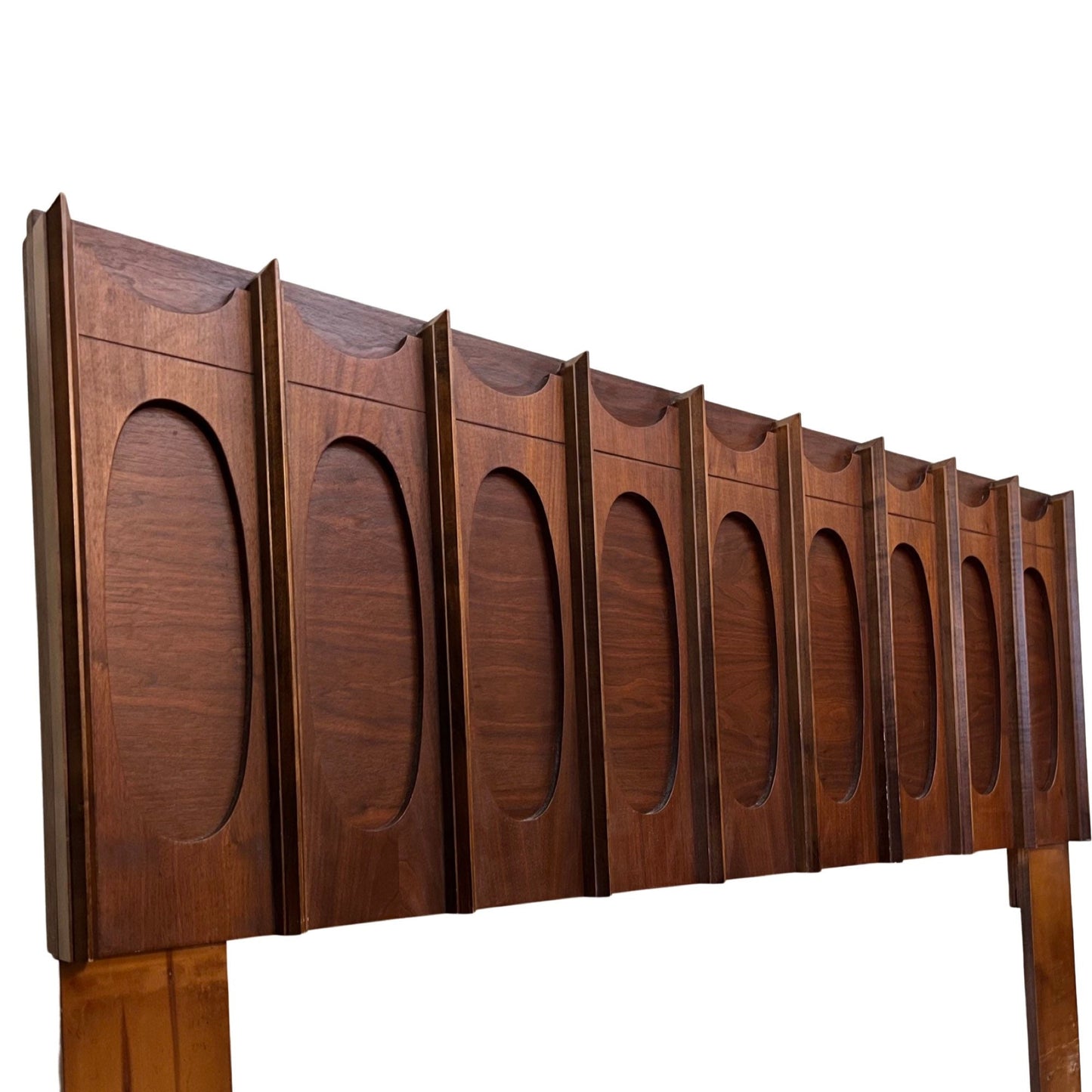 Tobago Furniture Brutalist Mid Century Modern Queen Headboard