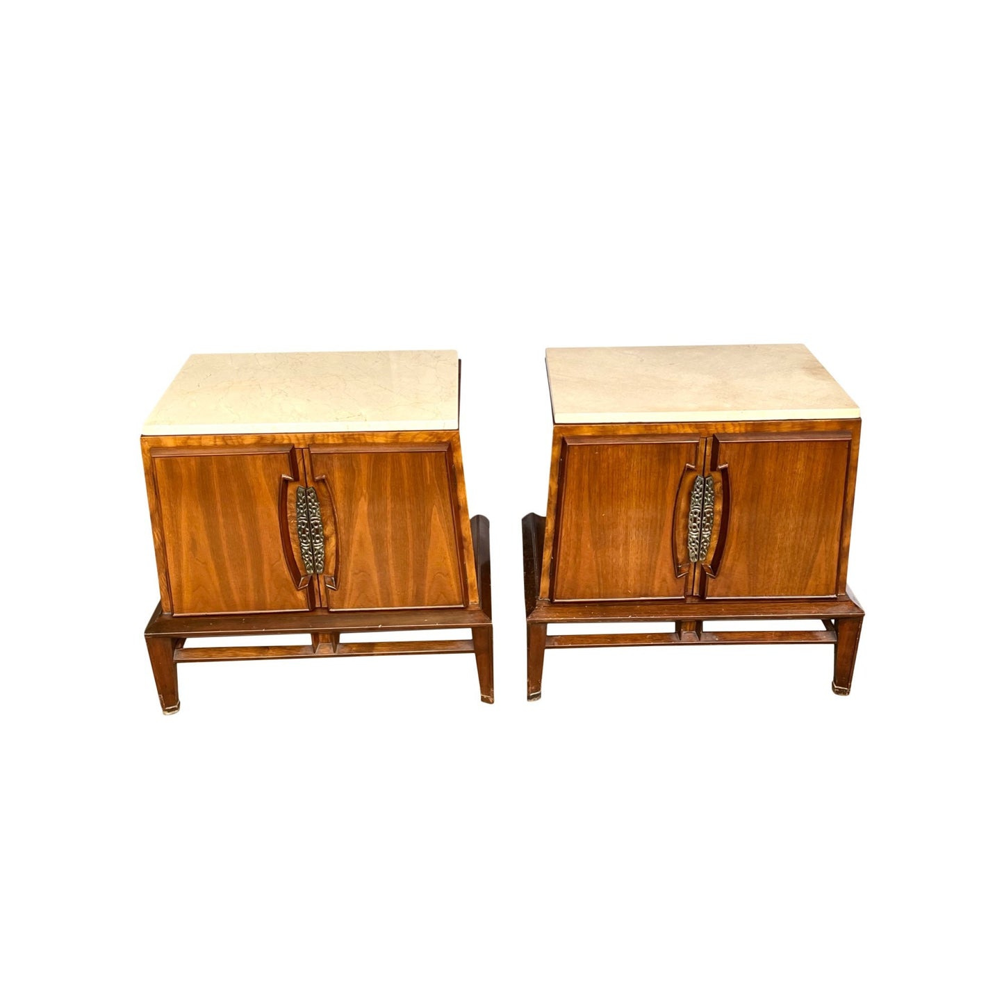 Iconic Helen Hobey Baker Vintage Mid Century Modern Pair Nightstands 1960s