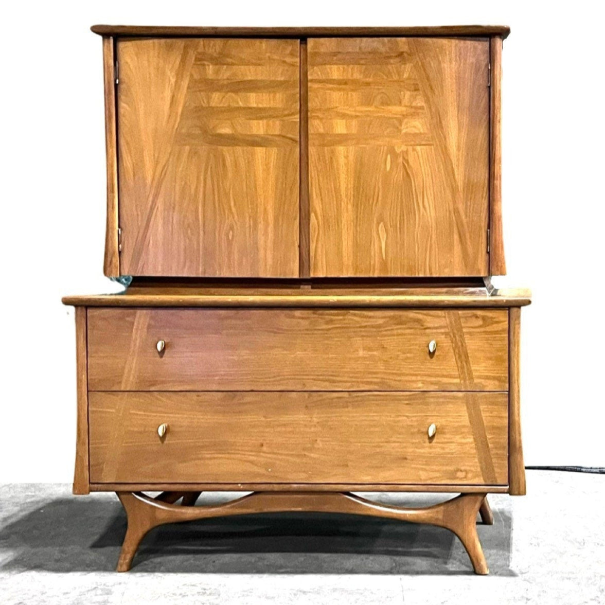 Coleman Enterprises Vintage Mid Century Modern Highboy Dresser c. 1960s