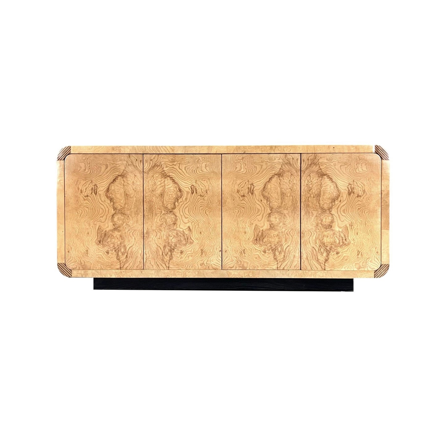 Henredon Scene Two Vintage Contemporary Burl Credenza c. 1970s