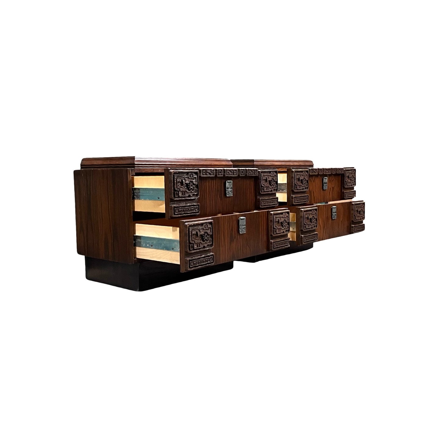 Mid Century Modern Canadian Brutalist Pair of Nightstands c. 1970s