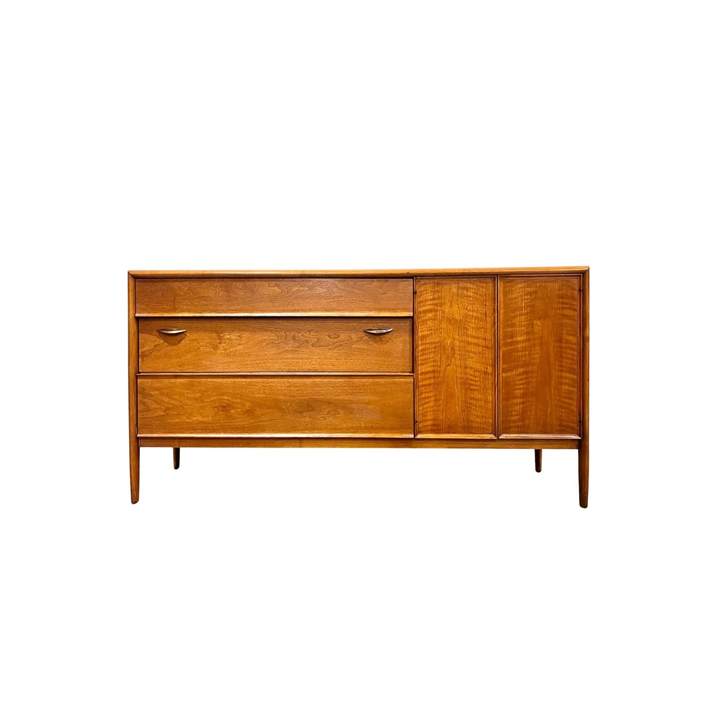 Barney Flagg for Drexel Parallel Vintage Mid Century Lowboy Dresser Credenza c. 1960s