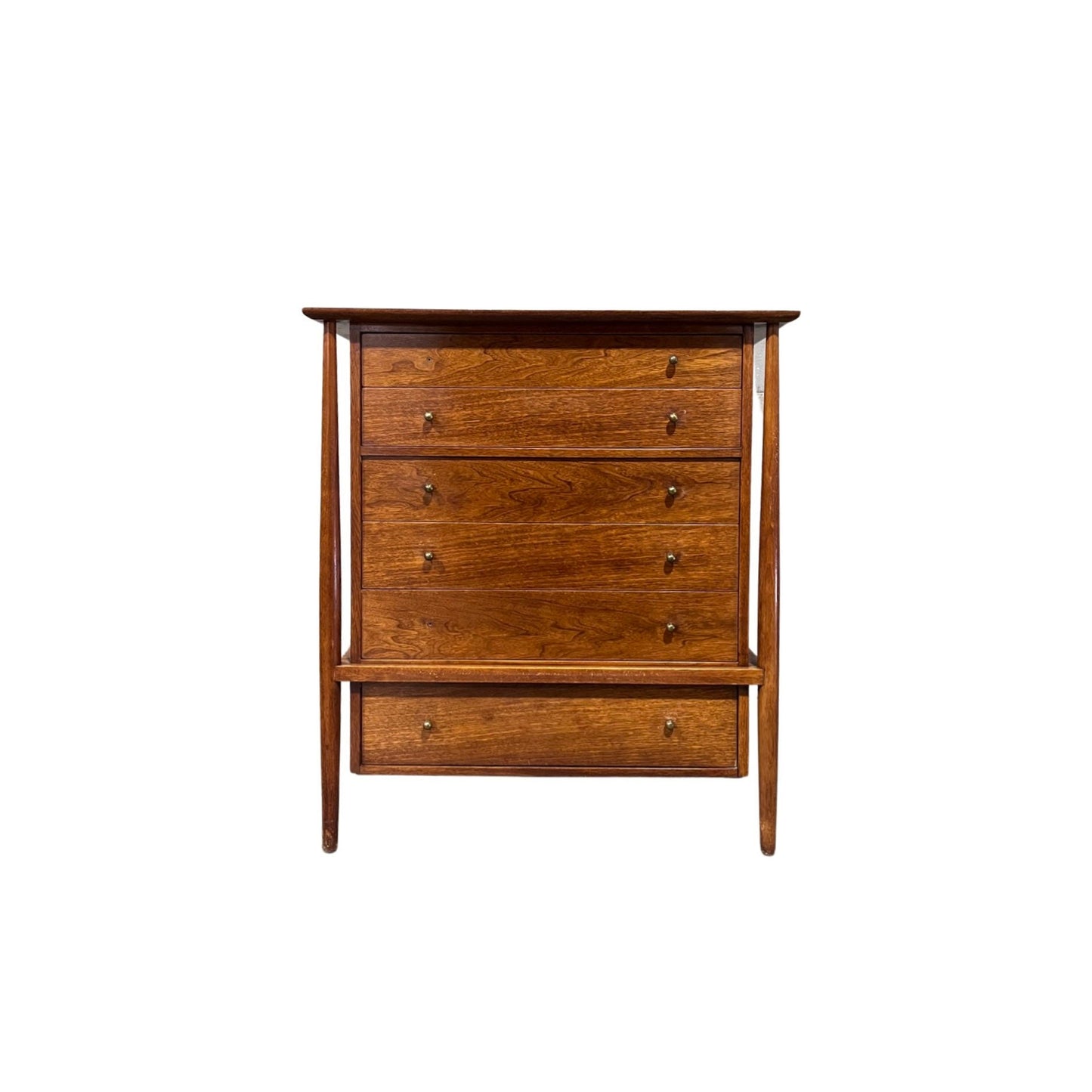 John Stuart Contempora Mid Century Modern Highboy Dresser c. 1950s
