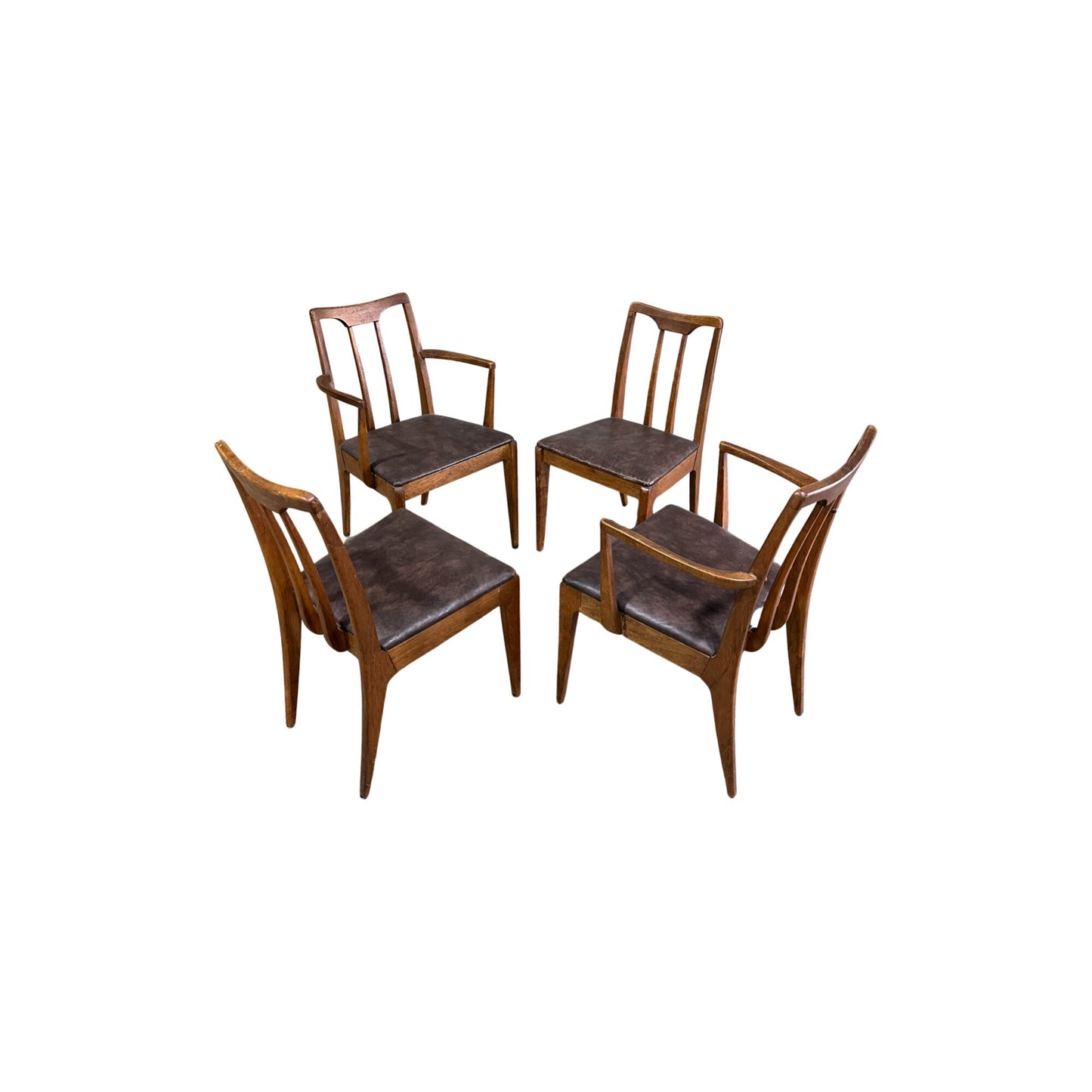 4, 6, or 8 John Van Koert for Drexel Projection Mid Century Modern Dining Chairs c. 1960s