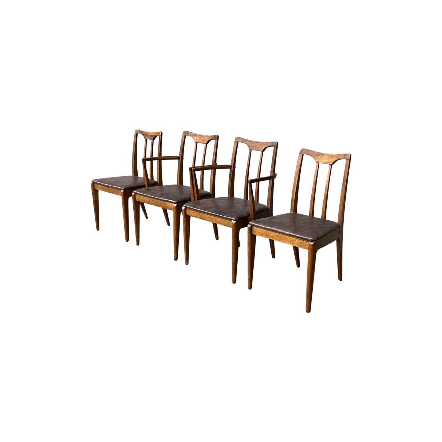 1960s Mid Century Modern Dining Chairs - Drexel Projection Side View
