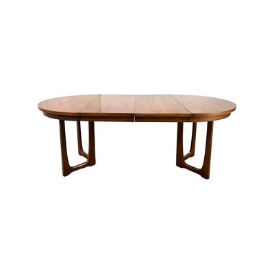 Broyhill Emphasis Vintage Mid Century Modern Pedestal Base Dining T... — front view