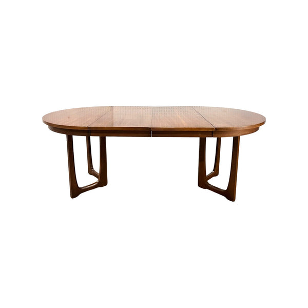 Broyhill Emphasis Vintage Mid Century Modern Pedestal Base Dining T... — front view