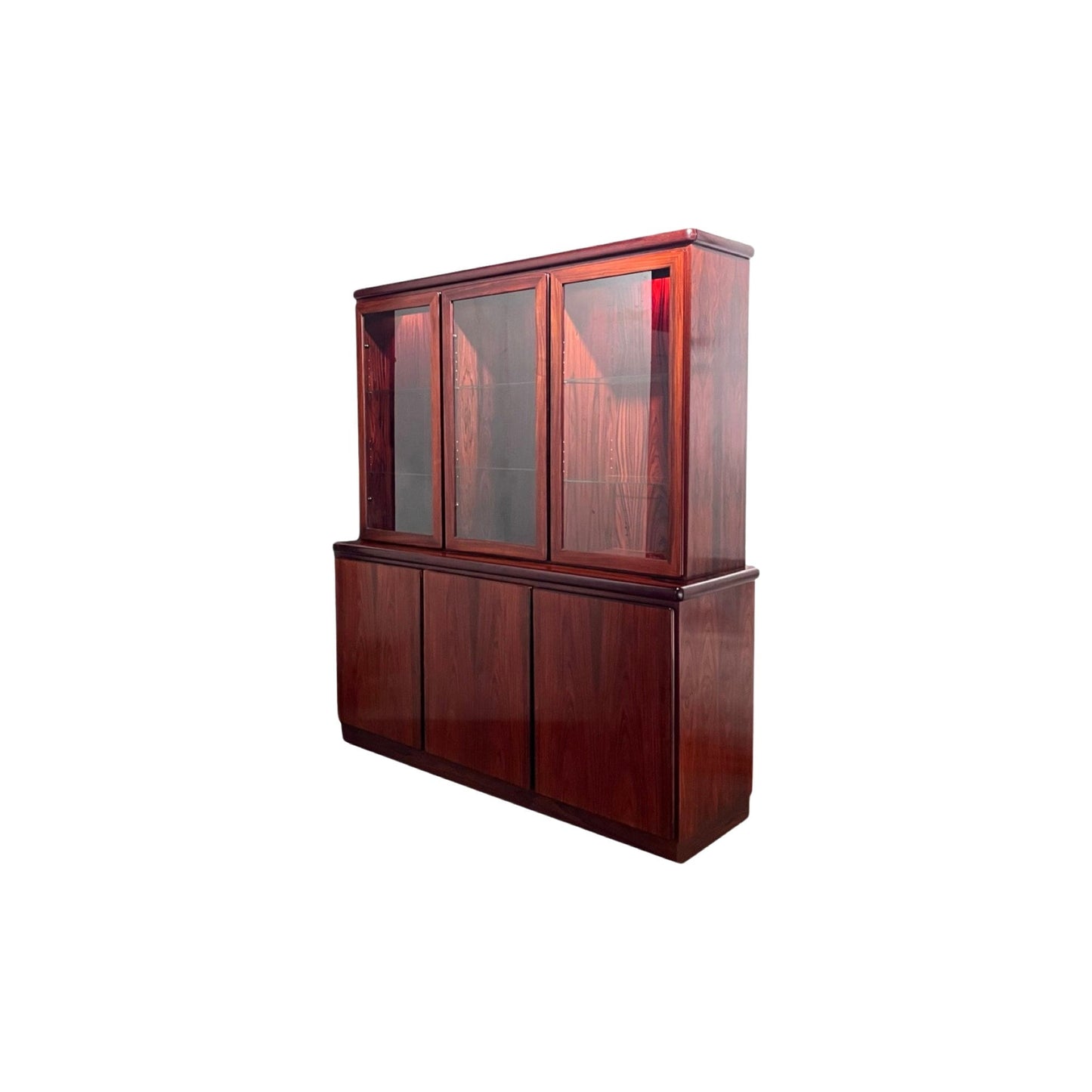 Rasmus Danish Rosewood Display Cabinet - Side View