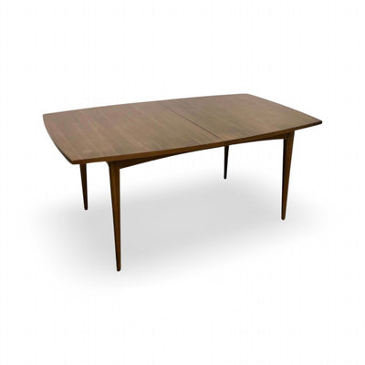 Vintage Broyhill Premier Emphasis Mid Century Modern Dining table C... — walnut construction, front view