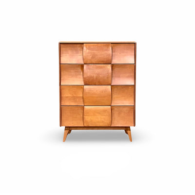 Heywood Wakefield Kohindoor Vintage Mid Century Modern Highboy Dres... — front view