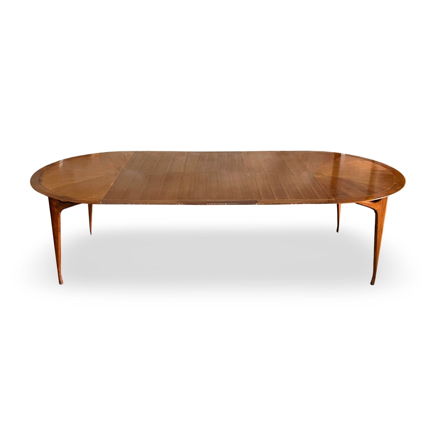 Vintage Specialty Woodcraft Mid Century Modern walnut dining table.