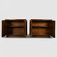 Lane Staccato Vintage Brutalist Mid Century Modern Pair of Nightstands c. 1960s