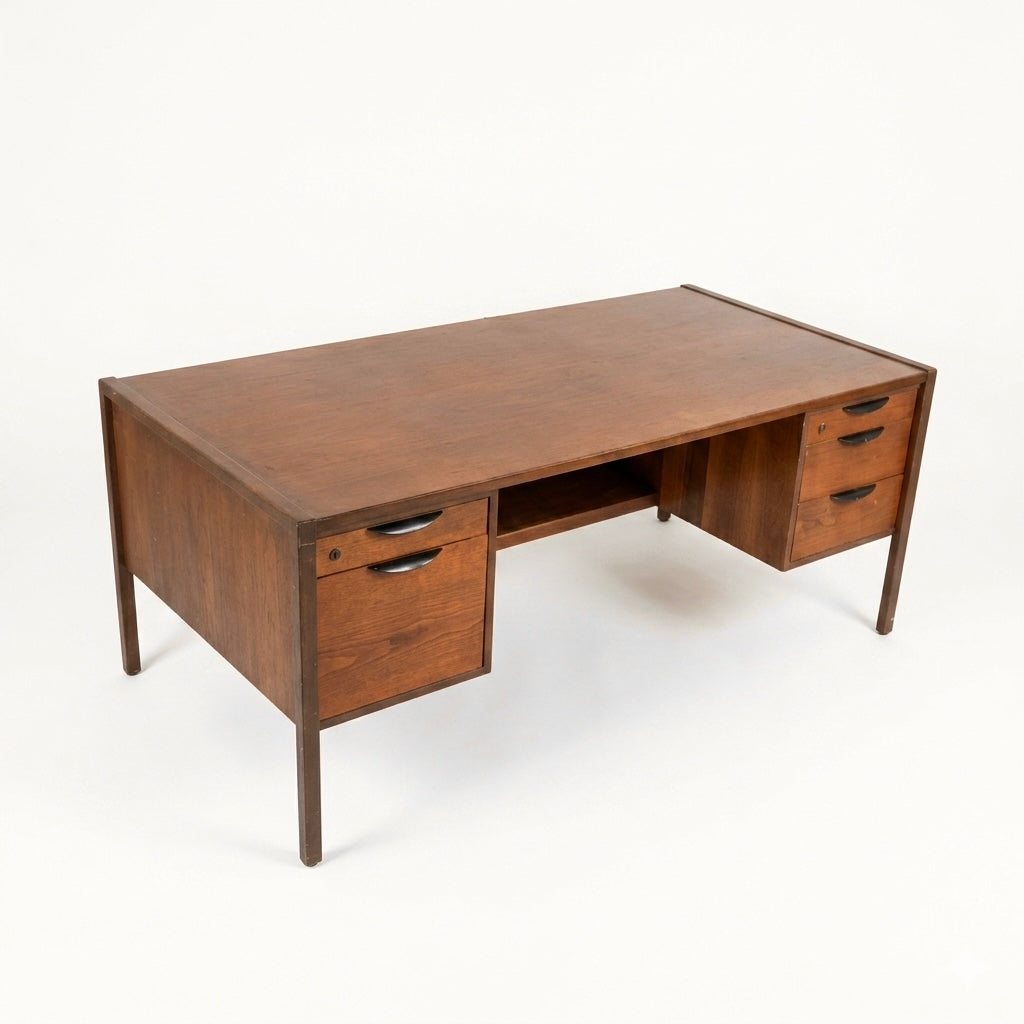 Jens Risom Vintage Mid Century Modern Executive Desk c. 1960s