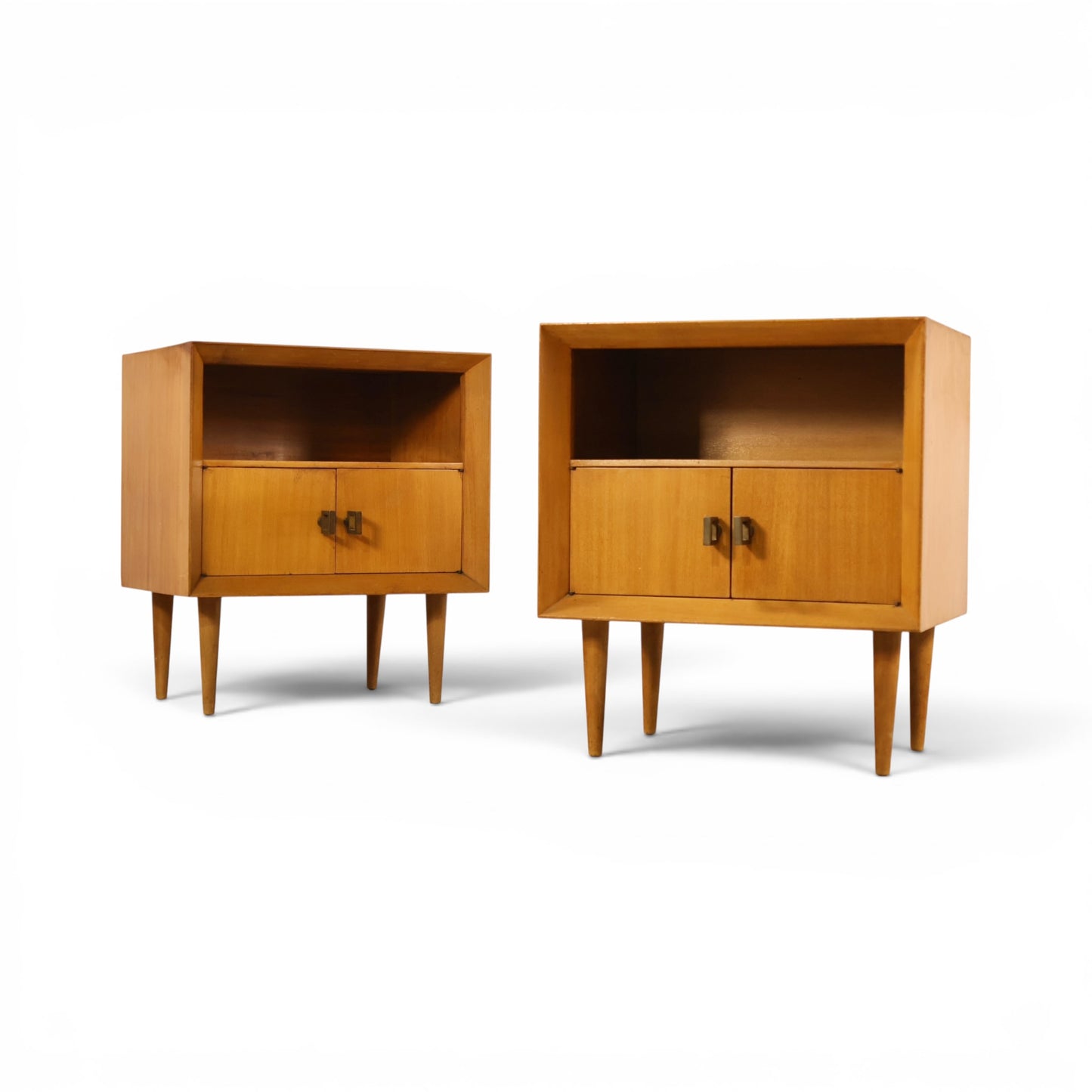 Pair of Bleached Mahogany Nightstands c. 1950s