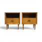 Pair of Bleached Mahogany Nightstands c. 1950s