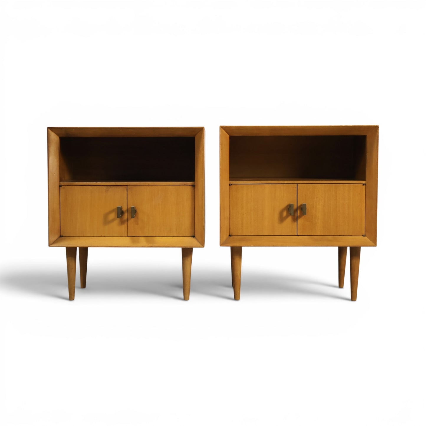Pair of Bleached Mahogany Nightstands c. 1950s