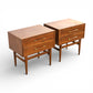American of Martinsville Dania Collection Vintage Mid Century Modern Pair of Nightstands c. 1960s
