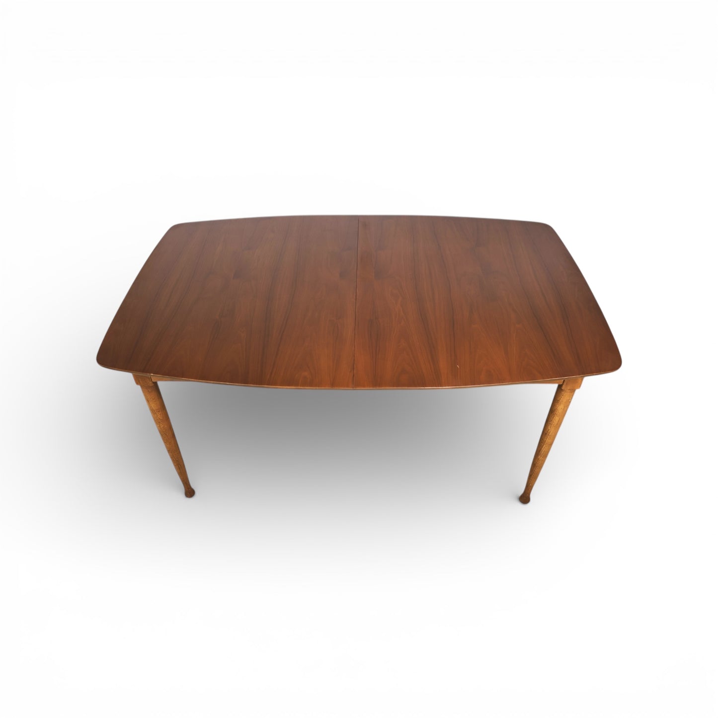 United Furniture Vintage Mid Century Modern Dining Table with 3 Leafs c. 1960s