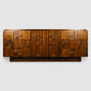 Lane Staccato Vintage Brutalist Mid Century Modern Lowboy 9 Drawer Dresser c. 1970s