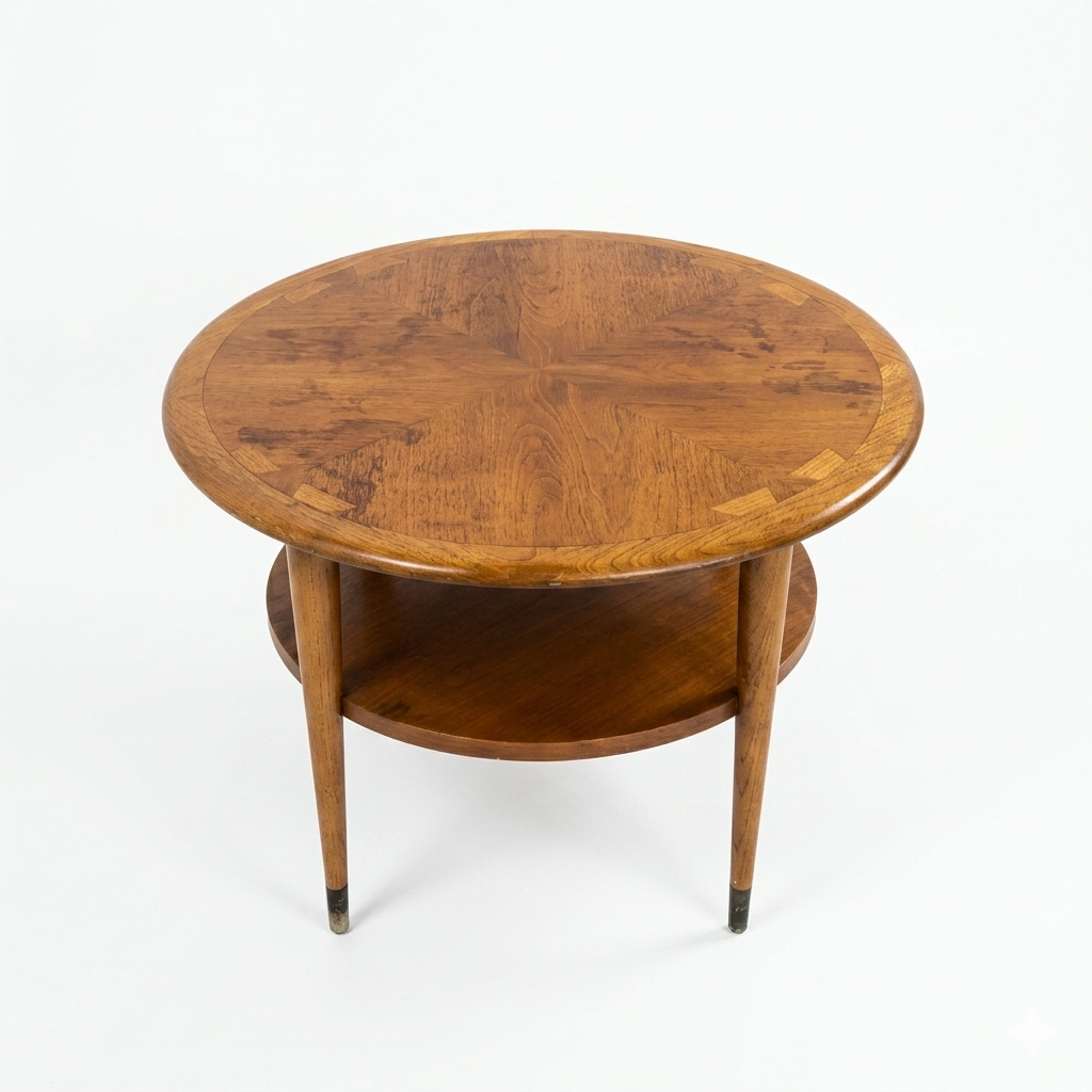 Lane Acclaim Vintage Mid Century Modern Round Side Table c. 1960s